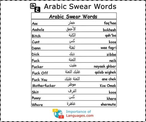 hmar meaning in arabic|Arabic Swear Words, Curses And Insults .
